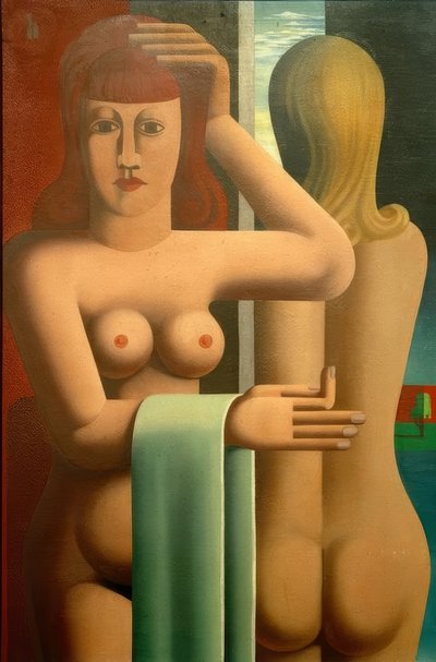 Zwei Frauen von Heinrich Hoerle